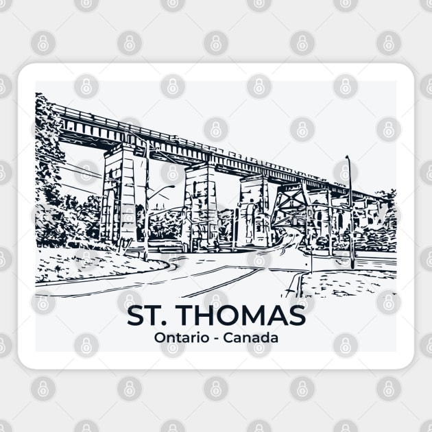 St. Thomas - Ontario Magnet by Lakeric